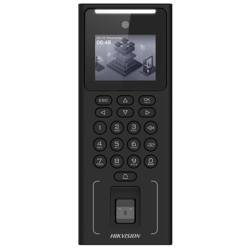 DS-K1TNG20FBE Contrôle d’accès digicode Wi-Fi, faciale et empreintes