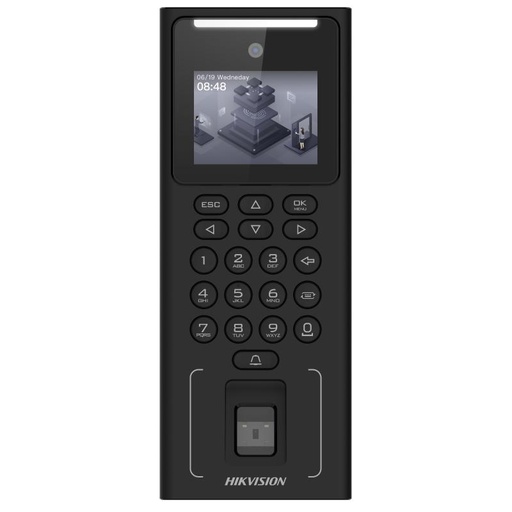 DS-K1TNG20FBE Contrôle d’accès digicode Wi-Fi, faciale et empreintes